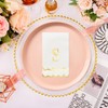 50 Pcs Scalloped Disposable Hand Towels Monogrammed Decorative Paper Napkins
