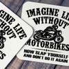 Getting Shirty - Imagine Life Without Motorbikes Funny Motorcycle Drink