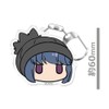 Yurucamp Face Stamp Key Chain Rin Shima High Bocce Ver.