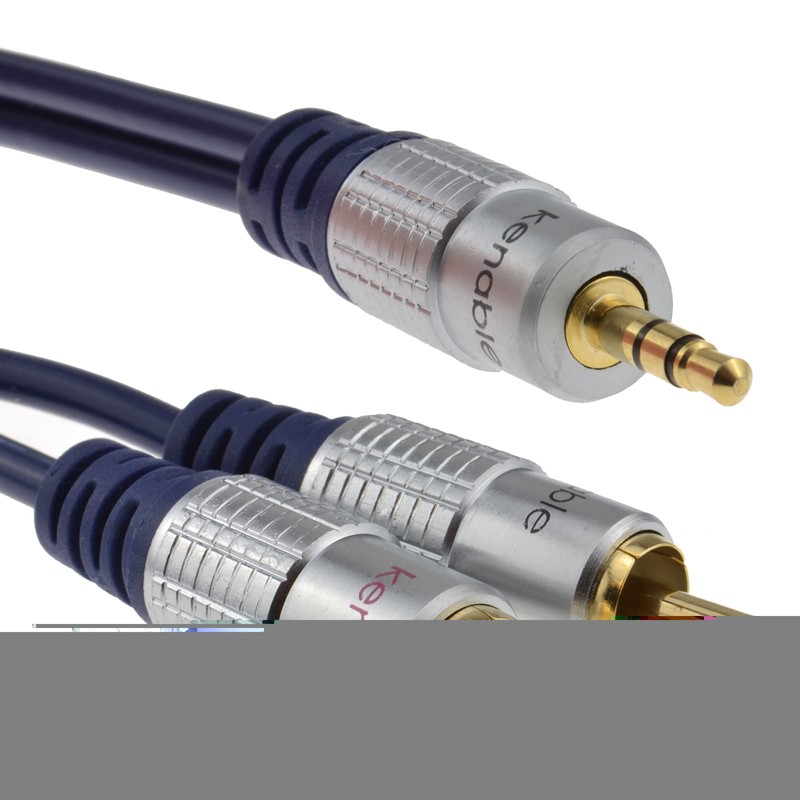 kenable Pure HQ OFC 3.5mm Stereo Jack to 2 RCA