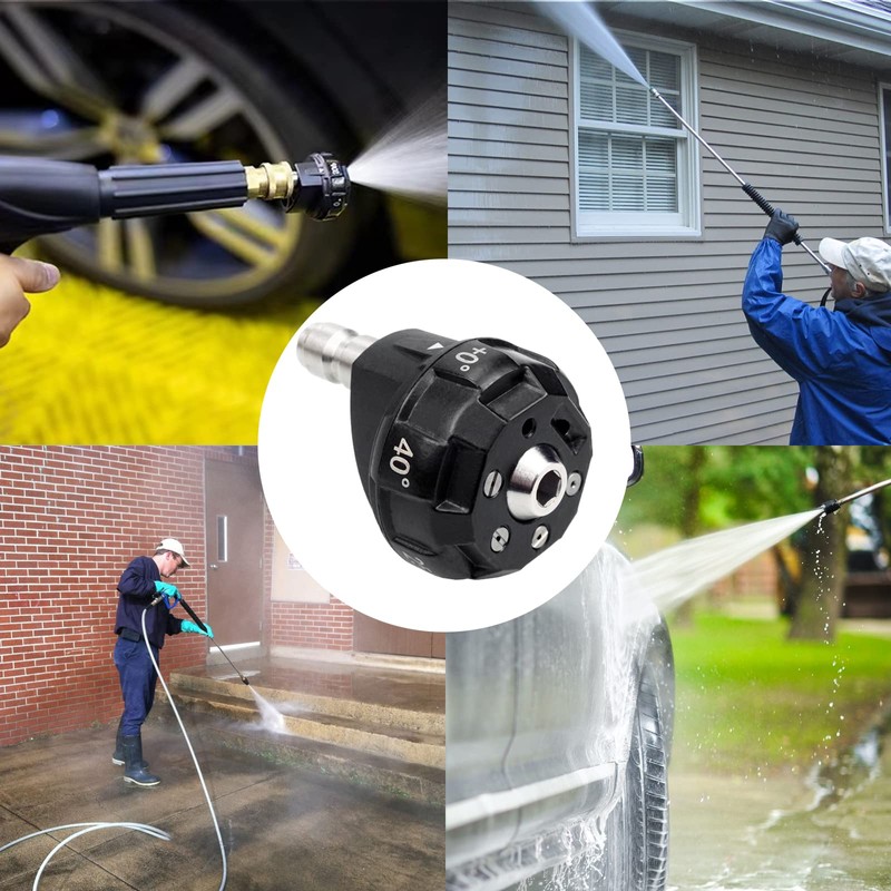 DERASL High Pressure Washer Nozzle, 6 in 1 High Pressure