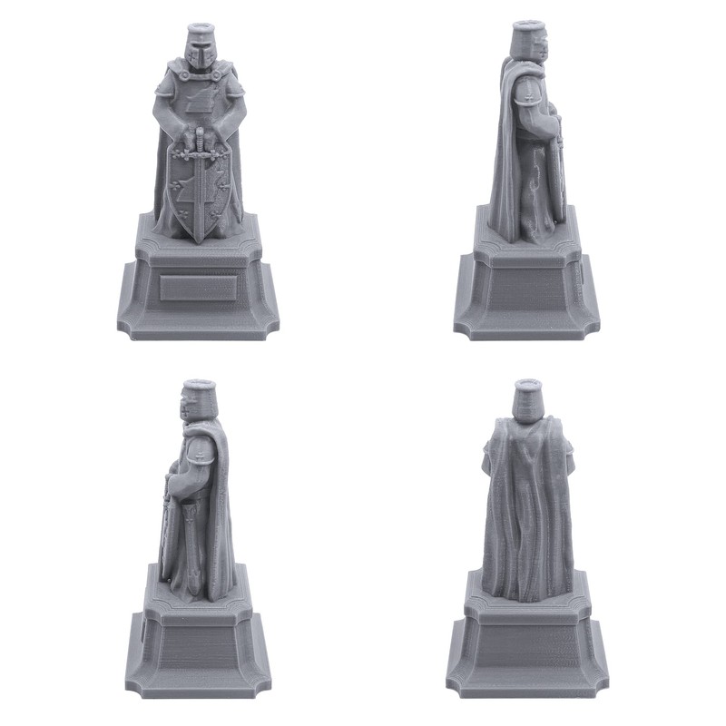 EnderToys Ulvheim Statues on Pedestals by Terrain4Print, 3D Printed Tabletop