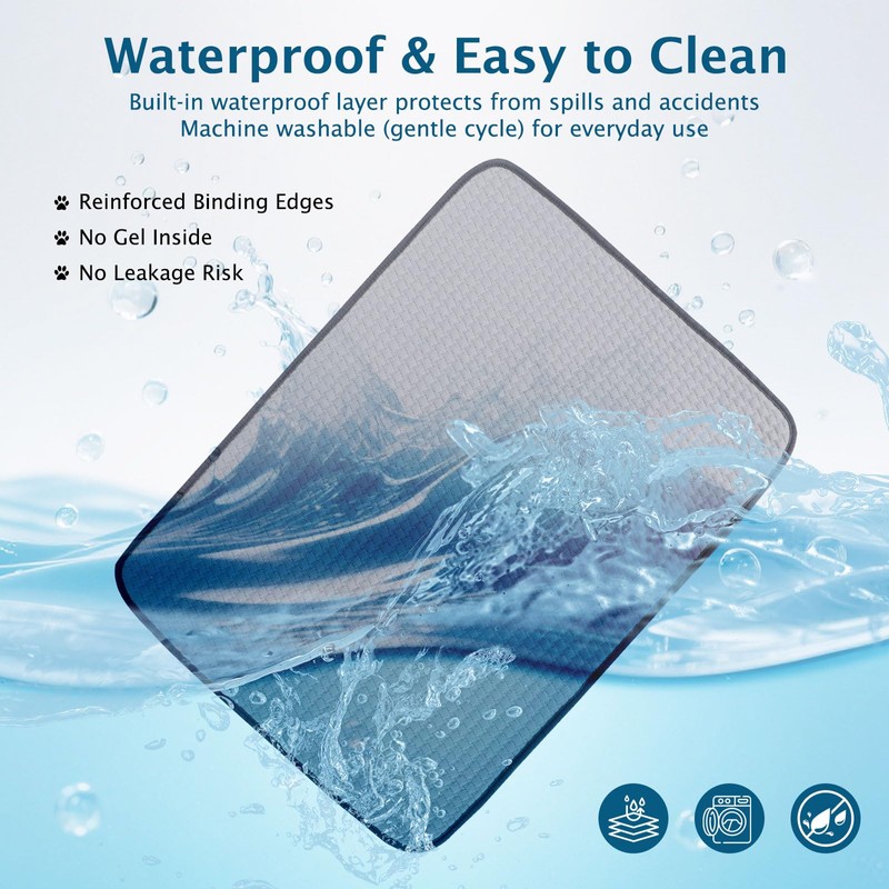 BVAGSS Dog Cooling Mat, Waterproof Foldable Cooling Pad for Dogs