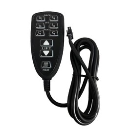 Ecdtrans Recliner Remote Replacement Lift Chair for Raffel Systems HC HR3B 01 Hand Control with 9 Buttons and Junction Box Combo Replacement