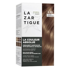 Lazartigue Permanent Haircolour 6.30 I Tinte rubio dorado oscuro I Sin amoníaco con extractos botánicos y alta concentración de pigmentos I Para todo tipo de cabello I 150 ml