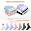 Ivyhouse 3 Pairs Pilates Socks with Grips for Women, Non