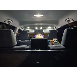 BRISHINE White LED Interior Light Kit for Toyota RAV4 2006 2007 2008 2009 2010 2011 2012 2013 2014 2015 Super Bright 6000K Interior LED Light Bulbs Package + License Plate Lights and Install Tool