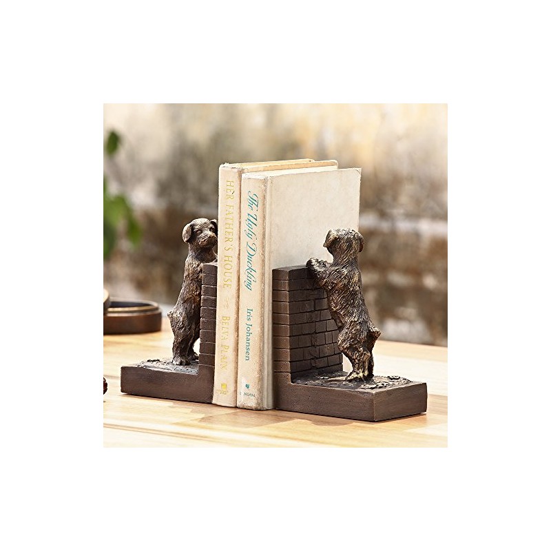 SPI Home Perky Peeking Puppy Bookends