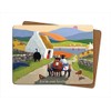 Irish Placemat With Sheep On A Donkey And Cart With