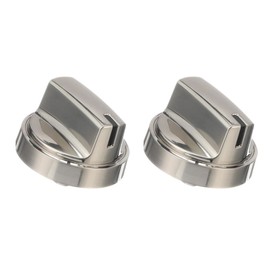 2 Pcs WB03X29300 Cooktop Knobs Parts for GE Range WB03X29300 AP6301265 4585904 JGP3030SL1SS JGP3030SL2SS JGP3036SL1SS