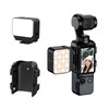 Flymile Pocket 3 Magnetic Mini LED Light Accessories, 8700K Adjustable Fill Video Light with Quick-Release Dual Cold Shoe Expansion Adapter for DJI Osmo Action 5 Pro/4/3 Camera Cage Attachment