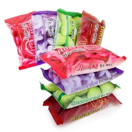 Korean Scented Exfoliating Soap Cucumber Scent Red Ginseng 7ea