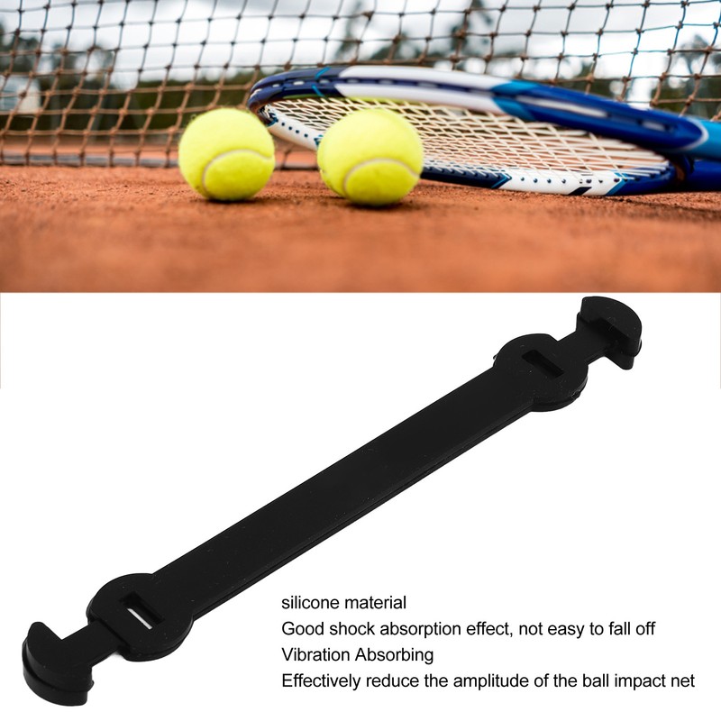 6 Pcs Tennis Racket Vibration Dampeners Long Buckle Tennis Racquet