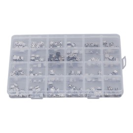 240 Pcs Micro USB Connector Set Stainless Steel Single Row USB Female Port Socket Connectors