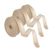 ZSRVAJ 3 Pcs Hessian Ribbon, Natural Burlap Jute Ribbon, Yellow,