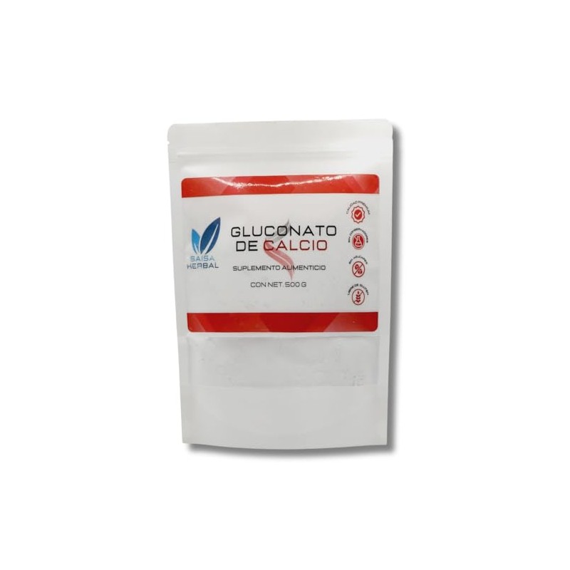 Gluconato de Calcio en Polvo 500 g | Grado Alimenticio