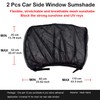 Paifeancodill Car Side Rear Window Sun Shades, 2 Pcs Window