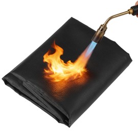 Skdqiee Fireproof Mat 39.4 x 39.4 Inch, Fiberglass Insulation Pad, Heat Resistant Up to 932 ℉, Foldable Grill Welding Blanket for Grill Stove Pit, Firepit Smoker