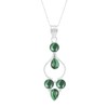 Malachite Pendant 925 Silver Overlay Pendant Multi Shape Gemstone With