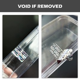 380pcs Tamper Proof Hologram Stickers Original Security Labels Genuine Warranty Void Seal Tamper evident Sticker with Unique Serial Number (1.2x0.4inch)