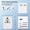 Travel Adapter Worldwide, Universal Travel Plug with 2 USB A