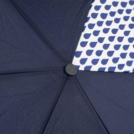 ROKA London Waterloo SMALL Ultra Light Umbrella Recycled Nylon Denim Rain
