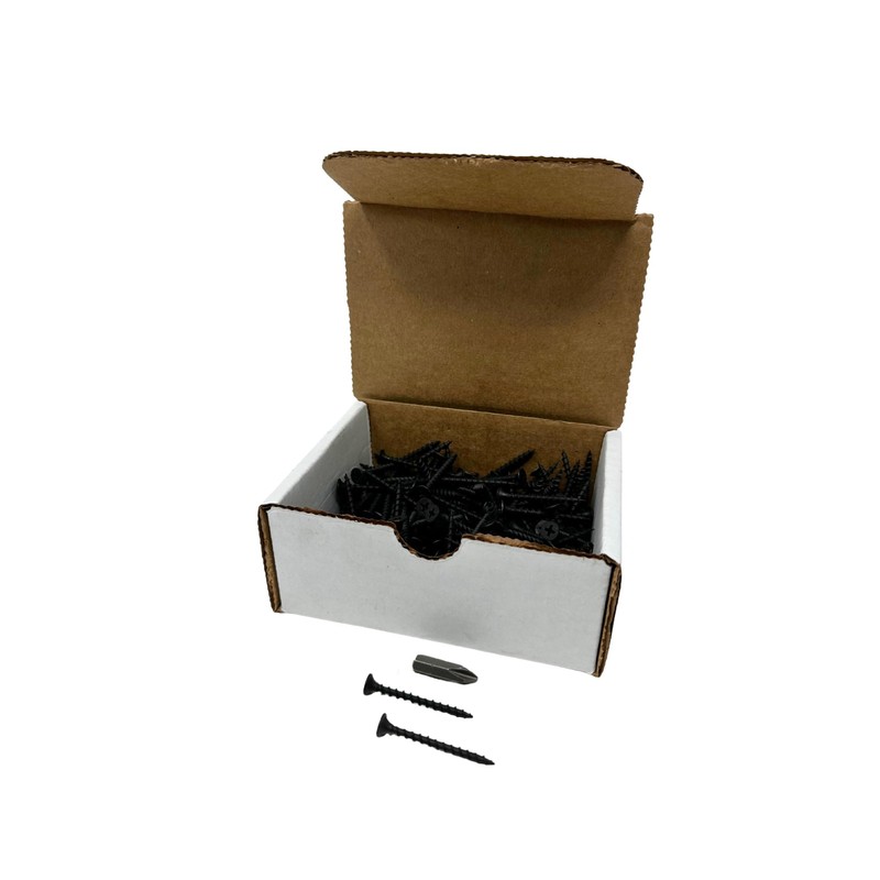 Nuvo Iron #6 X 1 5/8” Drywall Screw, Black, Coarse