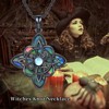 Suiknsn Witches Knot Necklace for Women 925 Sterling Silver Abalone
