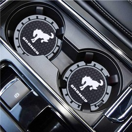 Car Cup Holder Coaster for Ford Bronco Sport 2023 2024 Interior Accessories Recessed Silicone Cupholder Coaster 2.75in 2Pack