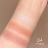 Rich color eye shadow, moist texture, plenty of transparency, gradation