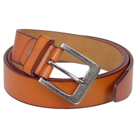 Ledershop24 Gift Set – Leather Belt Men & Women Belt Genuine Leather – Classic Leather Belt Width 40 mm Various Colours Black, Brown, Cognac, Cognac