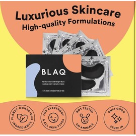 BLAQ Hyaluronic Acid Bright Eyes Plump & Purify Pack Of 5 MASKS - NEW & SEALED