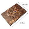 200 Pages A5 Vintage Leather Notebook, 3D Embossed Phoenix Notebook