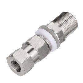 Bingfu CB Antenna Adpter SO239 to 3/8 x 24 Stud Mount Heavy Duty Bracket for 3/8 x 24 Threads Ham Radio Antennae for Most Vehicle with 1/2 inch Holes Mounting Surface