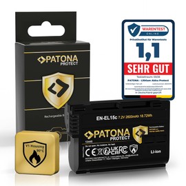 PATONA Protect EN-EL15c Batteria 2600mAh per Nikon Z8 Z7 II Zf