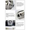 Luocute 6 Pcs Hotend Nozzle, 0.4 0.6 0.8mm Hardened Steel