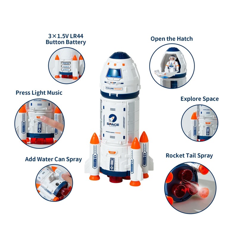 Wbzle |Concentration|Focus| Rocket Toys |Rocket Ship ToyEducational|Concentration|Learning| Rocket FunSpace Gifts