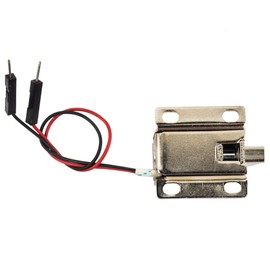 risingsaplings 2pcs DC 6V Current 1.0A Current Mini Electromagnetic Electric Drawer Lock Solenoid Control Lock for Door Access Cabinet Lock Farm School Hotel Design Slim Tongue 27X29X17.6(mm)