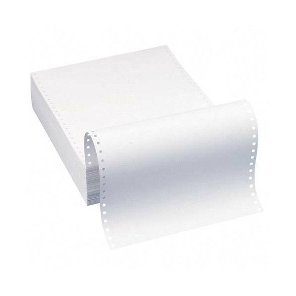 Alliance Continuous Computer Paper, 9.5 x 11, Blank Clean Perforated