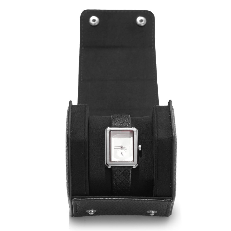 Oirlv B01801 Watch Case, 1 Piece, PU Leather, Mini, Portable,