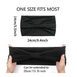 Headbands for Women,Non Slip Fashion Ladies Turban Headband, Solid Color Sports Running Yoga Head Wrap Hairbands Elastic Hair Accessories（5 Colors）