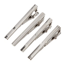 Tigre Amore Men's Fashion Accessory Neck Tie Pin 4 Piece Set -