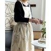 Small snail Japanese Style Women Cotton Floral Pattern Apron Waterproof