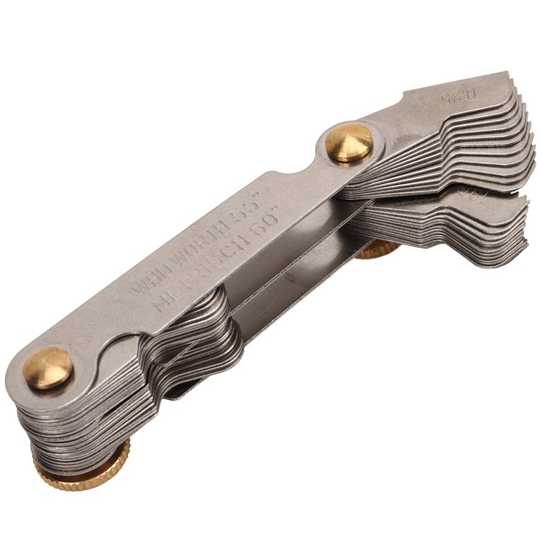 Thread Gauge 55° 60° 52 Blades Metric Imperial Stainless Steel