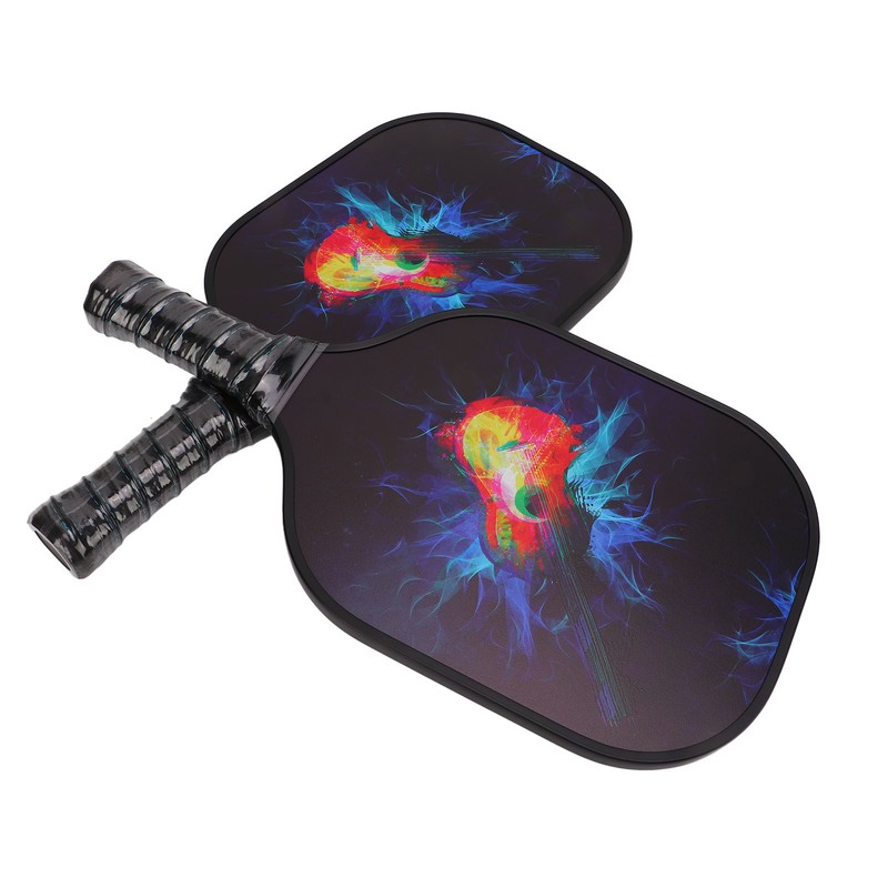Pickleball Set 2 Rackets 4 Balls 1 Racket Bag Glass