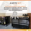 B01 Replacement Keys 4-Pack for Husky Tool Box Locks
