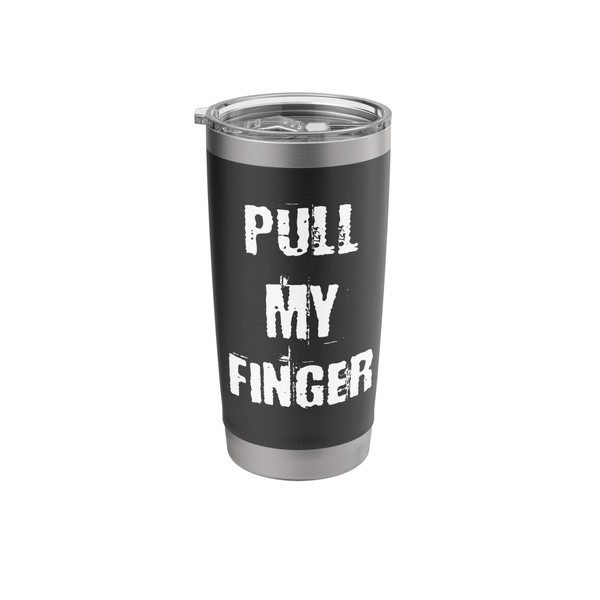 Pull my Finger Funny Dad Joke Stainless Steel Insulated Tumbler