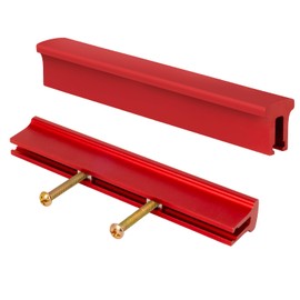 Xbpeuy Adjustable Cabinet Handles 6 Pack, Hole Spacing, Kitchen Drawer Pulls, Aluminum Cabinets & Dressers Knob (Red, 1 to 5.3 inch)