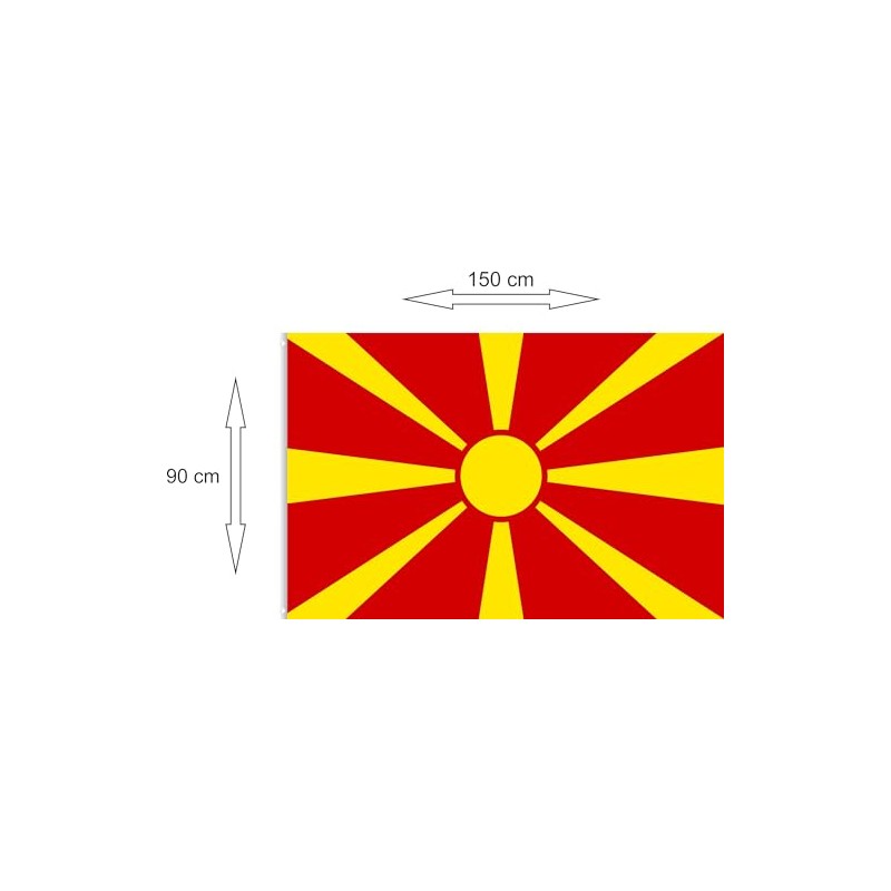 Macedonia Flag 90 x 150 cm - National Flag with