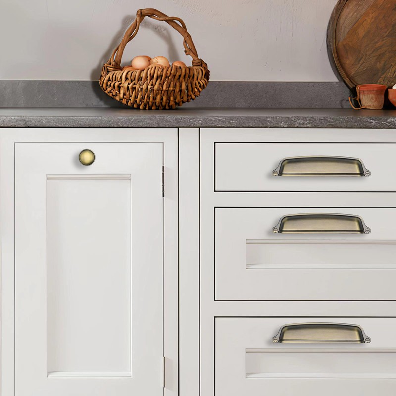 khtumeware 10 Pack 3 inch (76 mm) Vintage Drawer Pulls
